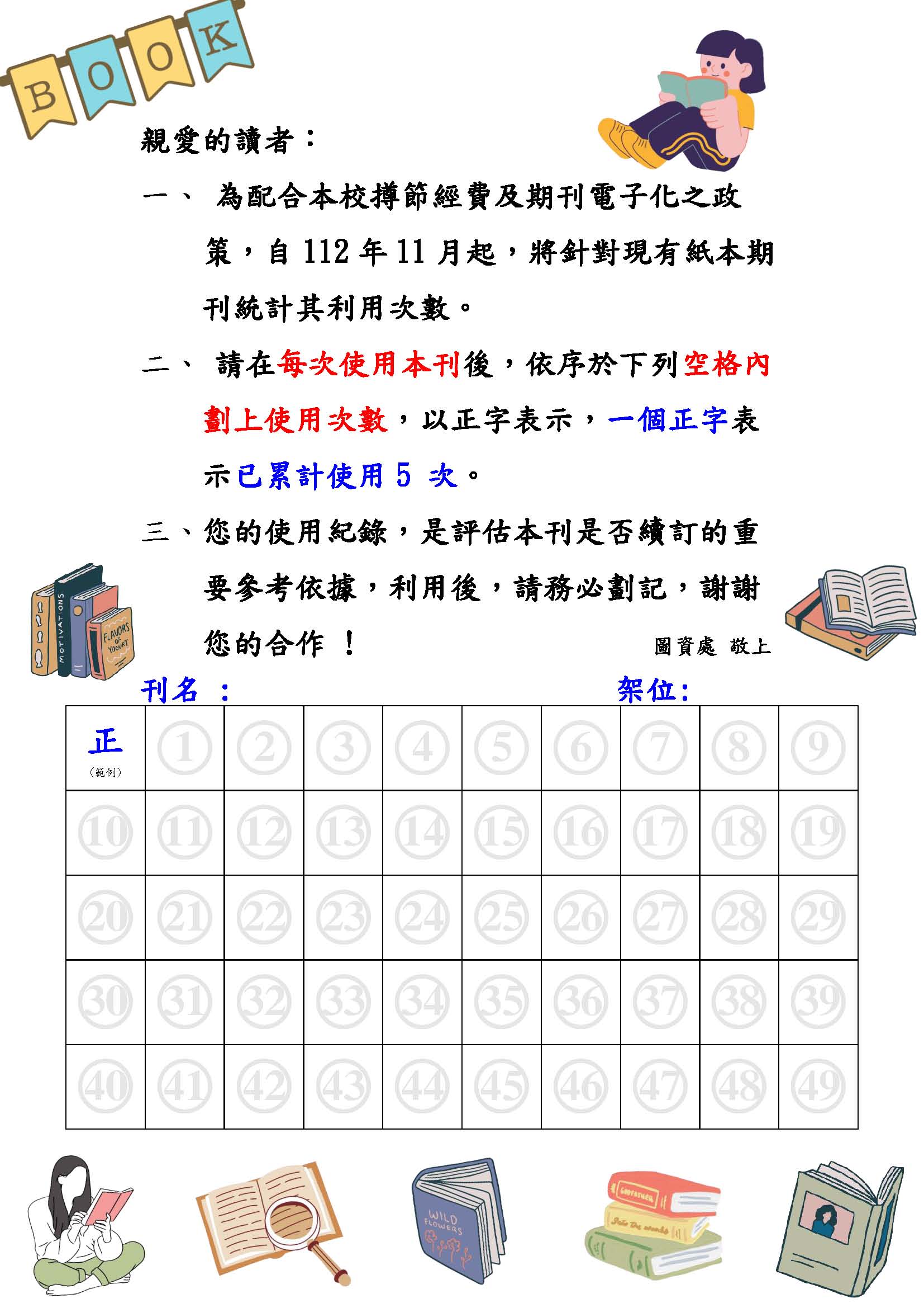 【紙本期刊利用調查】，需要您的協助。