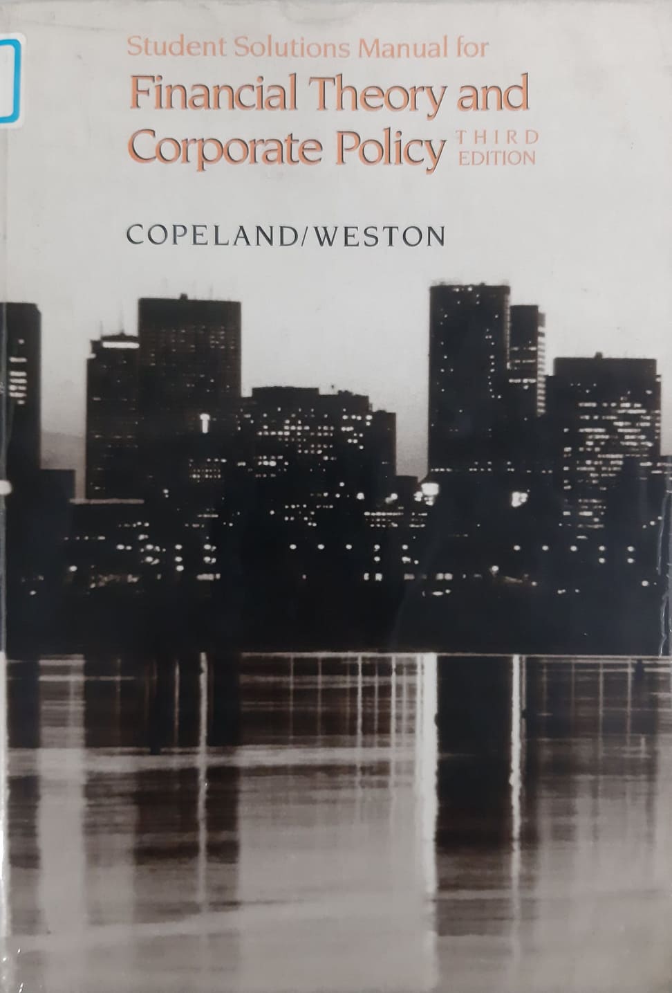 (1562)Student Solutions Manual: Financial Theory and Corporate Policy